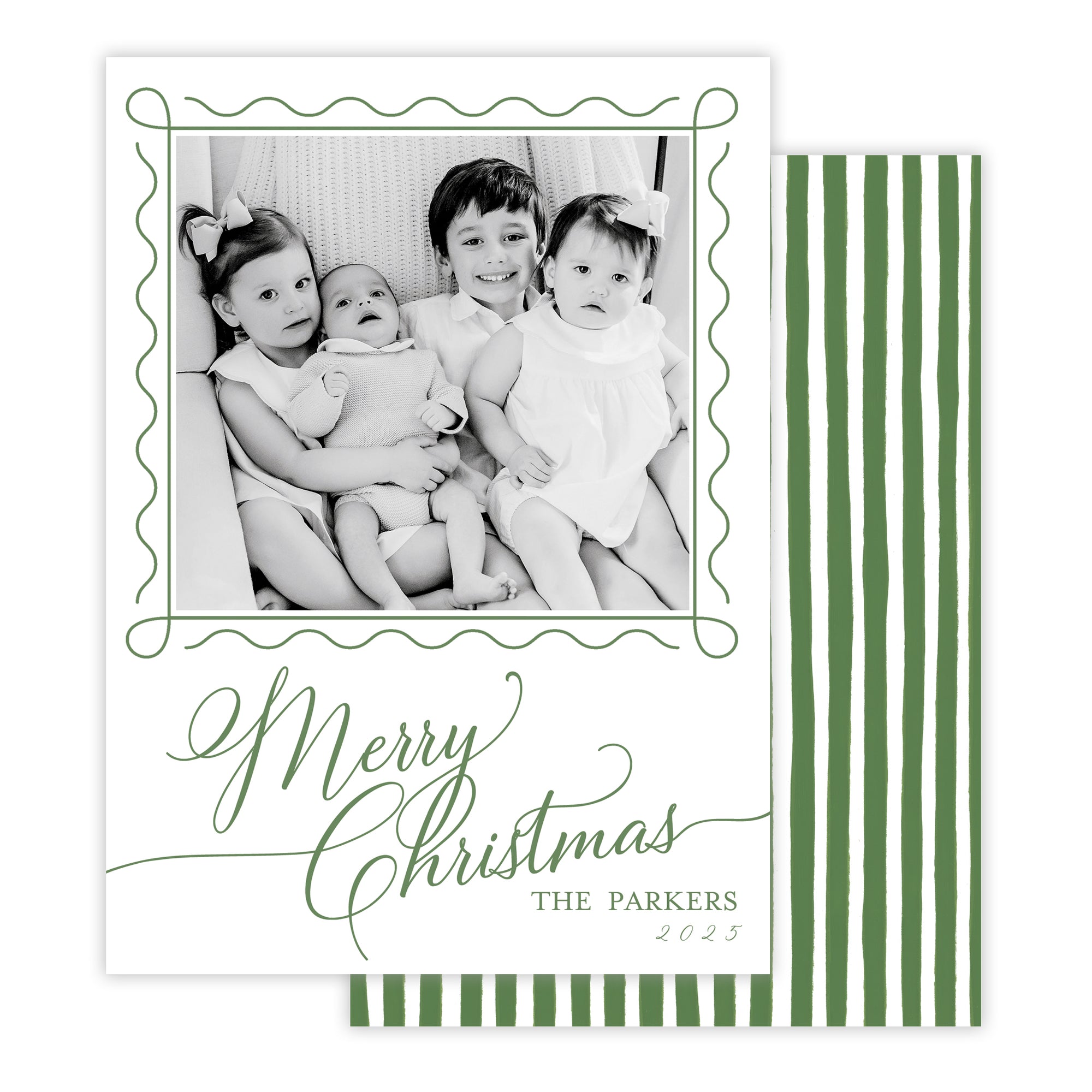 Merry Christmas Calligraphy Christmas Card