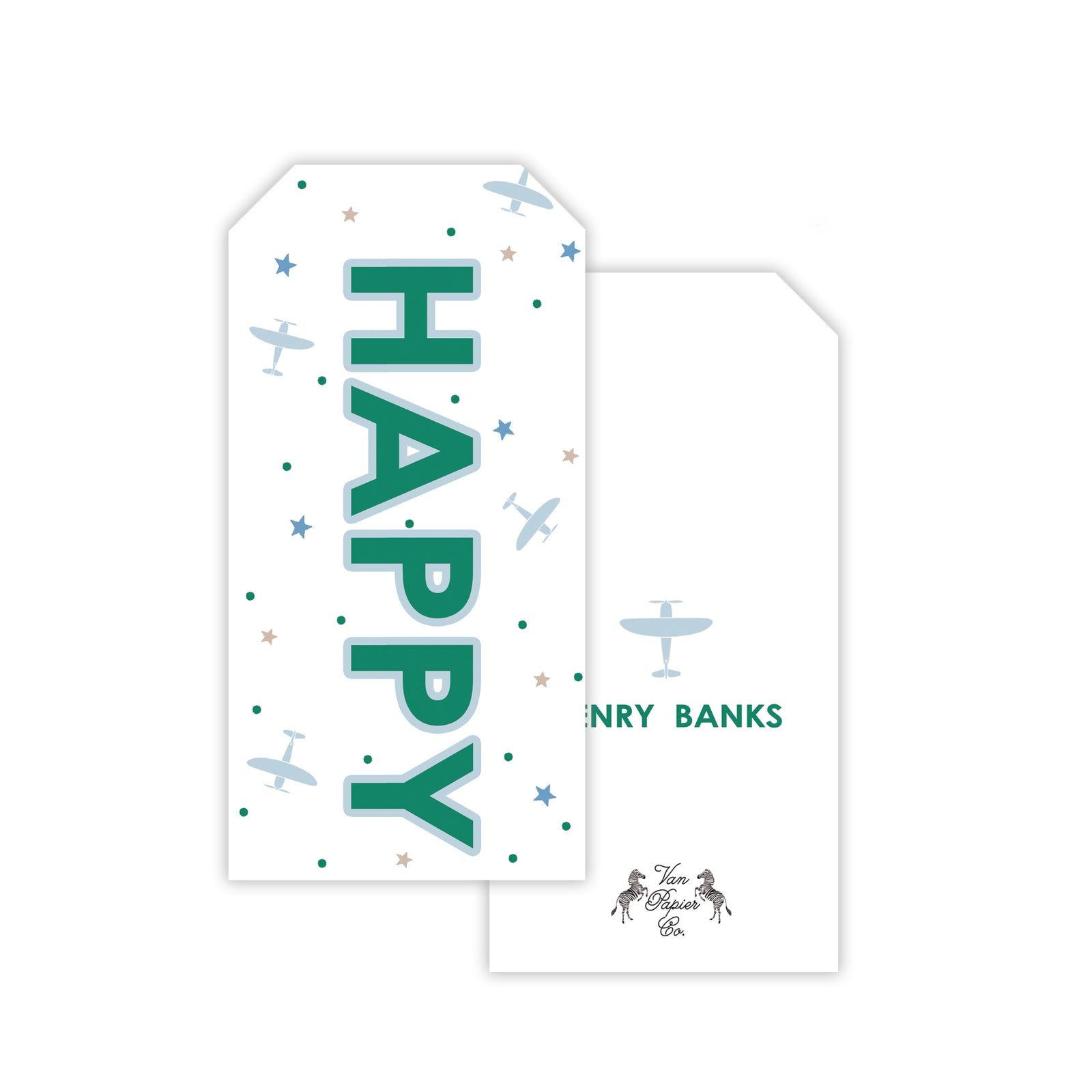 Boys "HAPPY" Gift Tags
