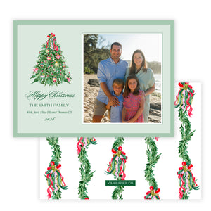 Happy Green Christmas Card