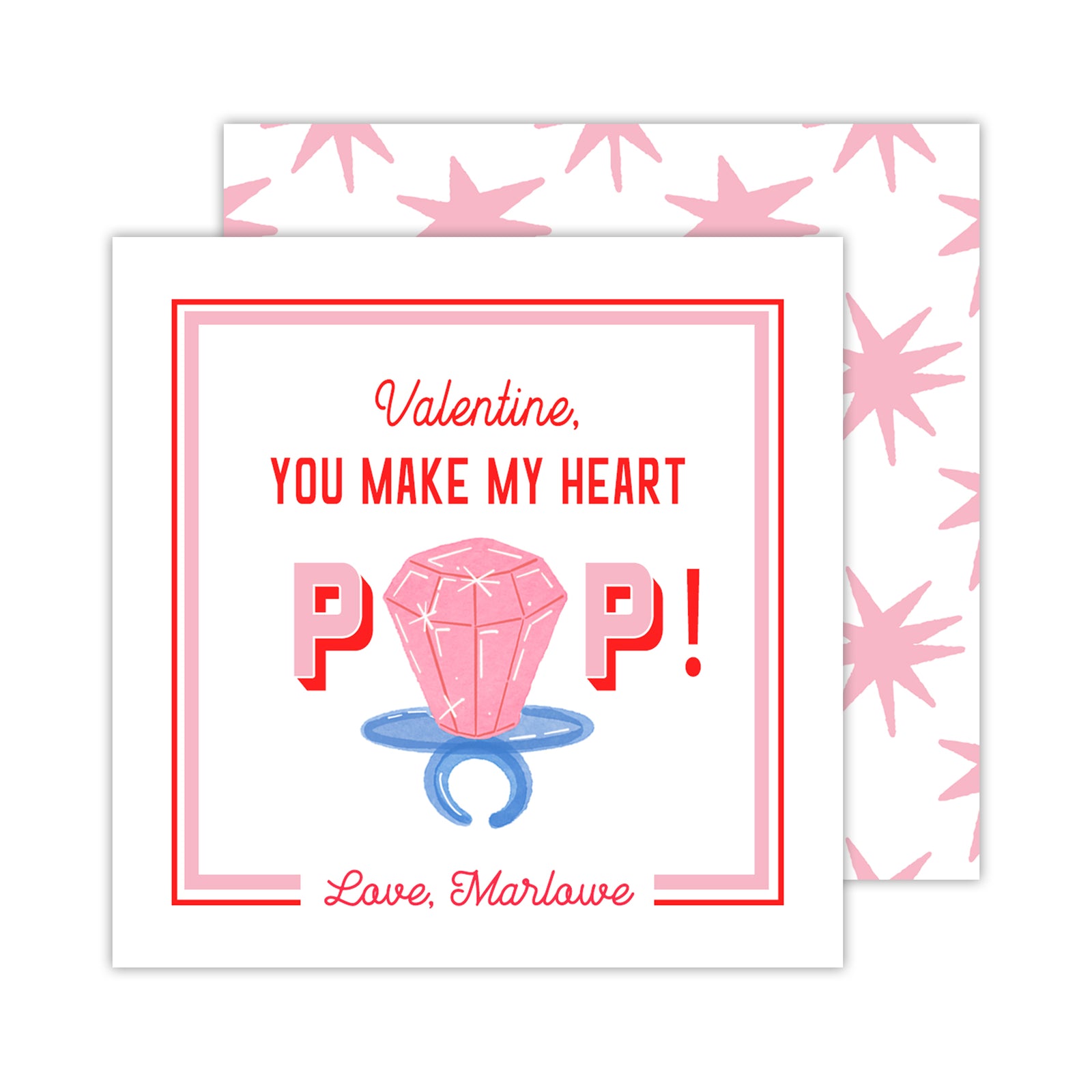 Make My Heart Pop Valentine Tags