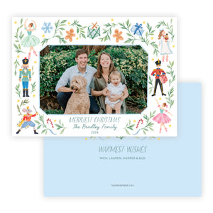 Whimiscal Nutcracker Horizontal Christmas Card