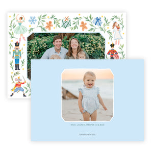 Whimiscal Nutcracker Horizontal Christmas Card
