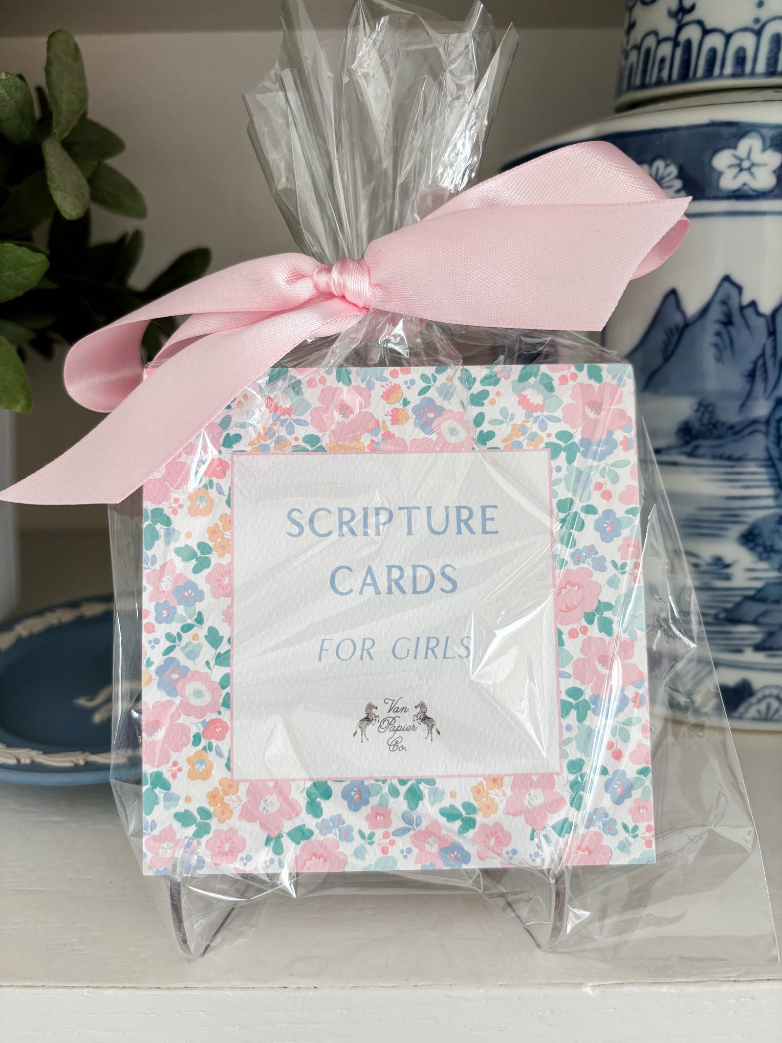 Girls Floral Scripture Cards
