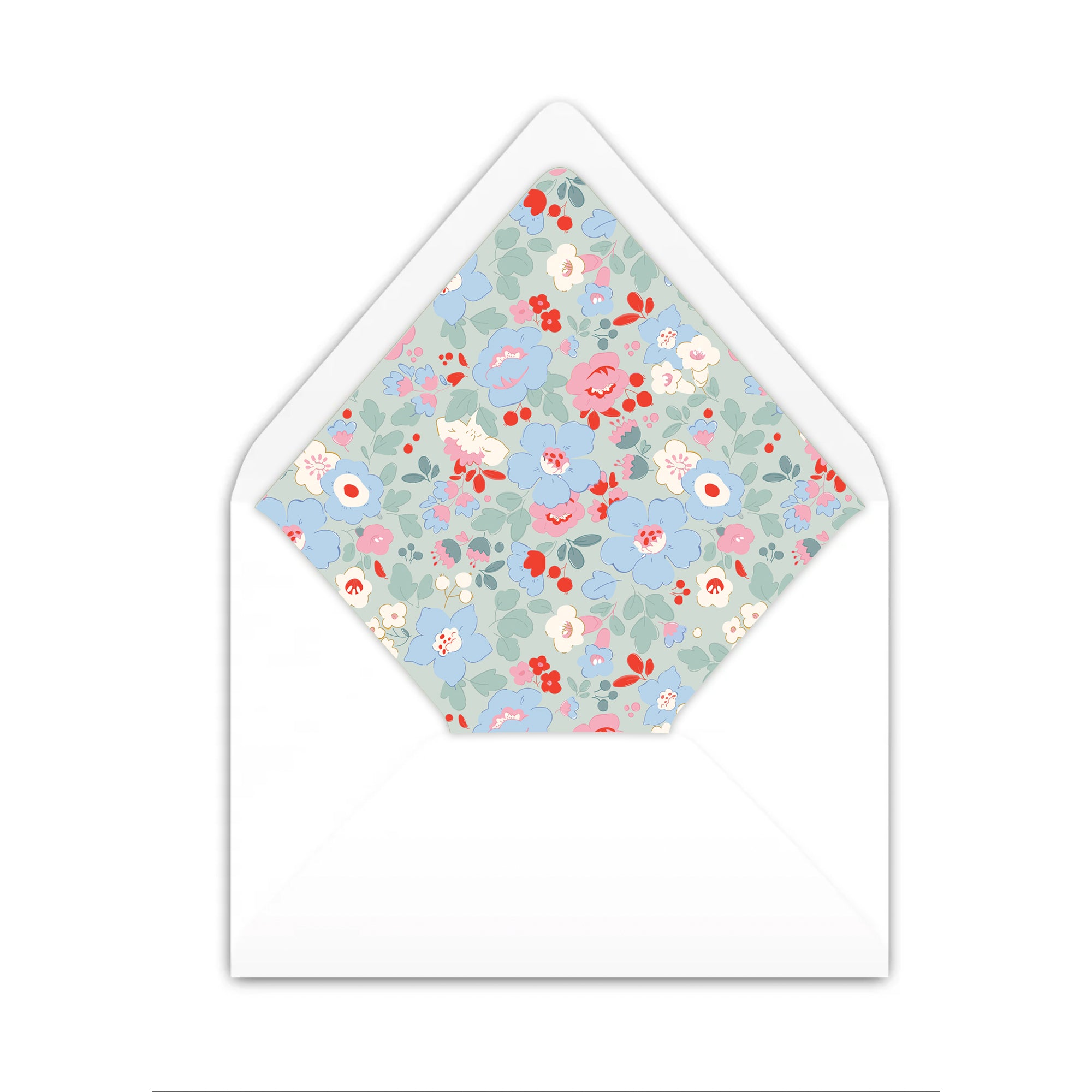 Liberty Floral Christmas Card