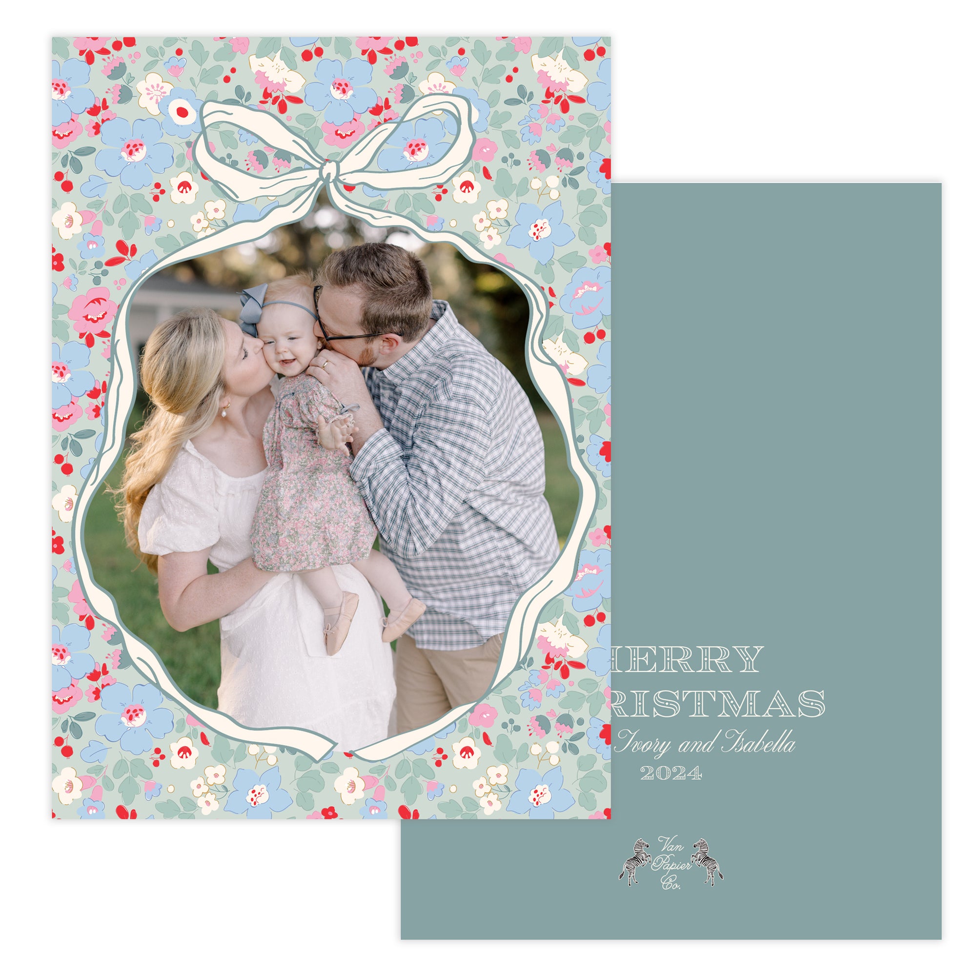 Liberty Floral Christmas Card