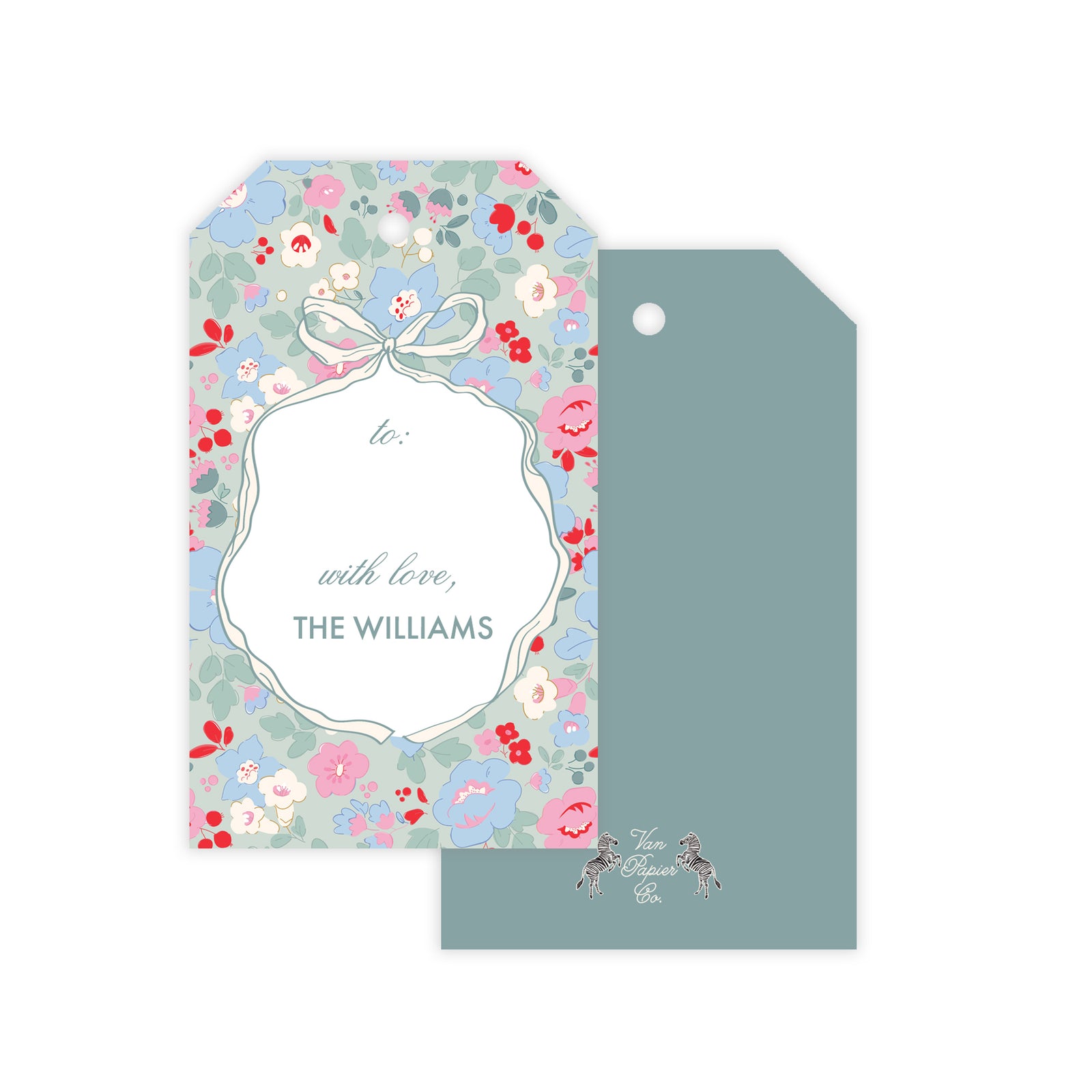 Liberty Floral Holiday Gift Tags