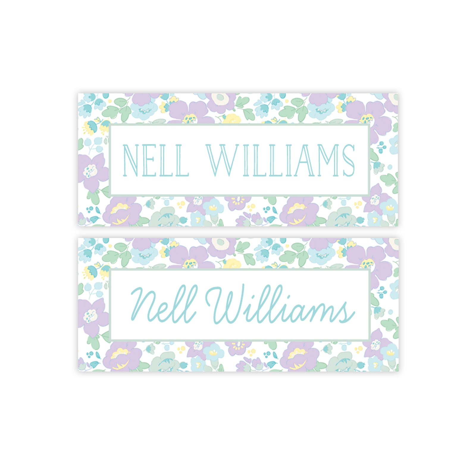 Lavender Liberty Floral Labels