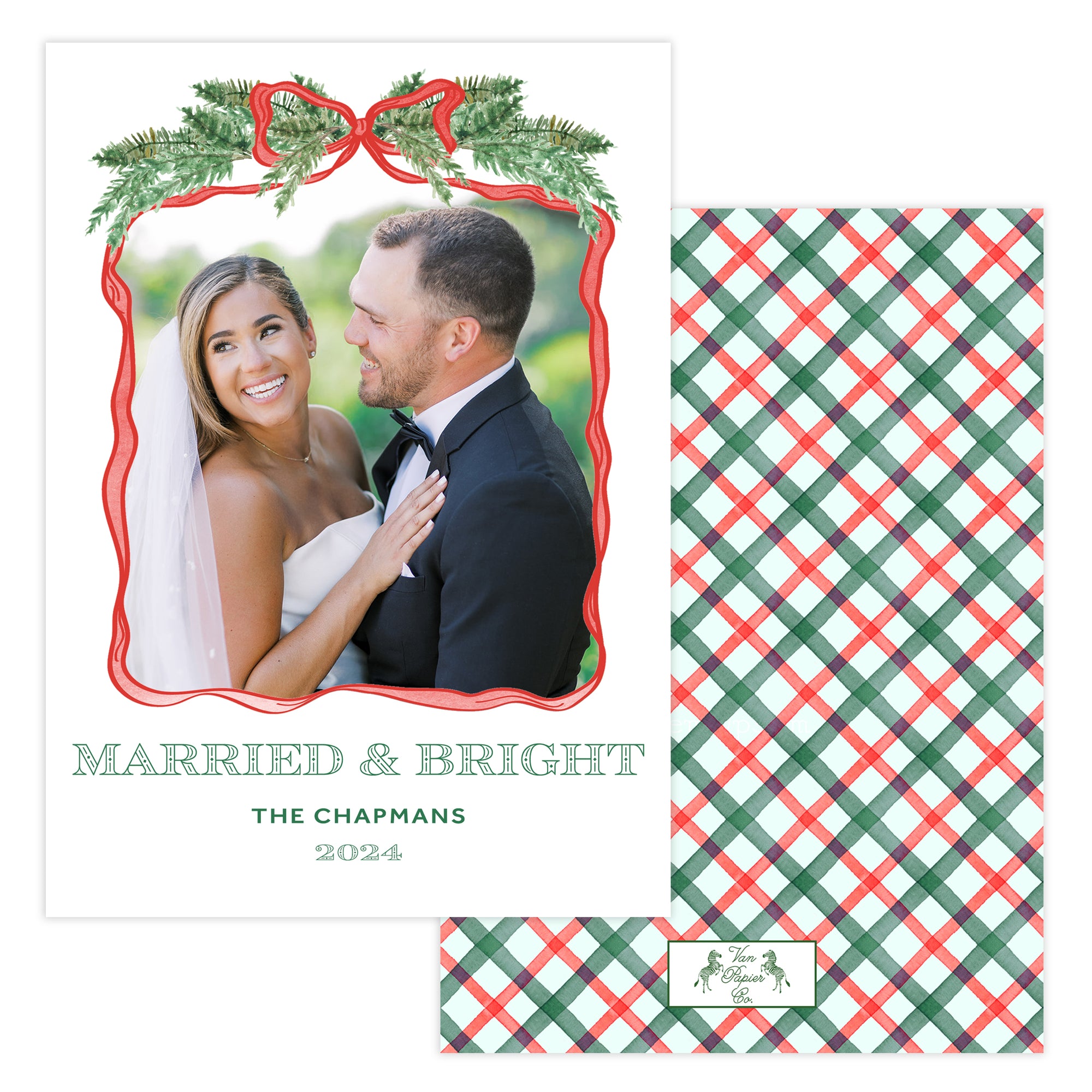 Married and Bright Christmas Card