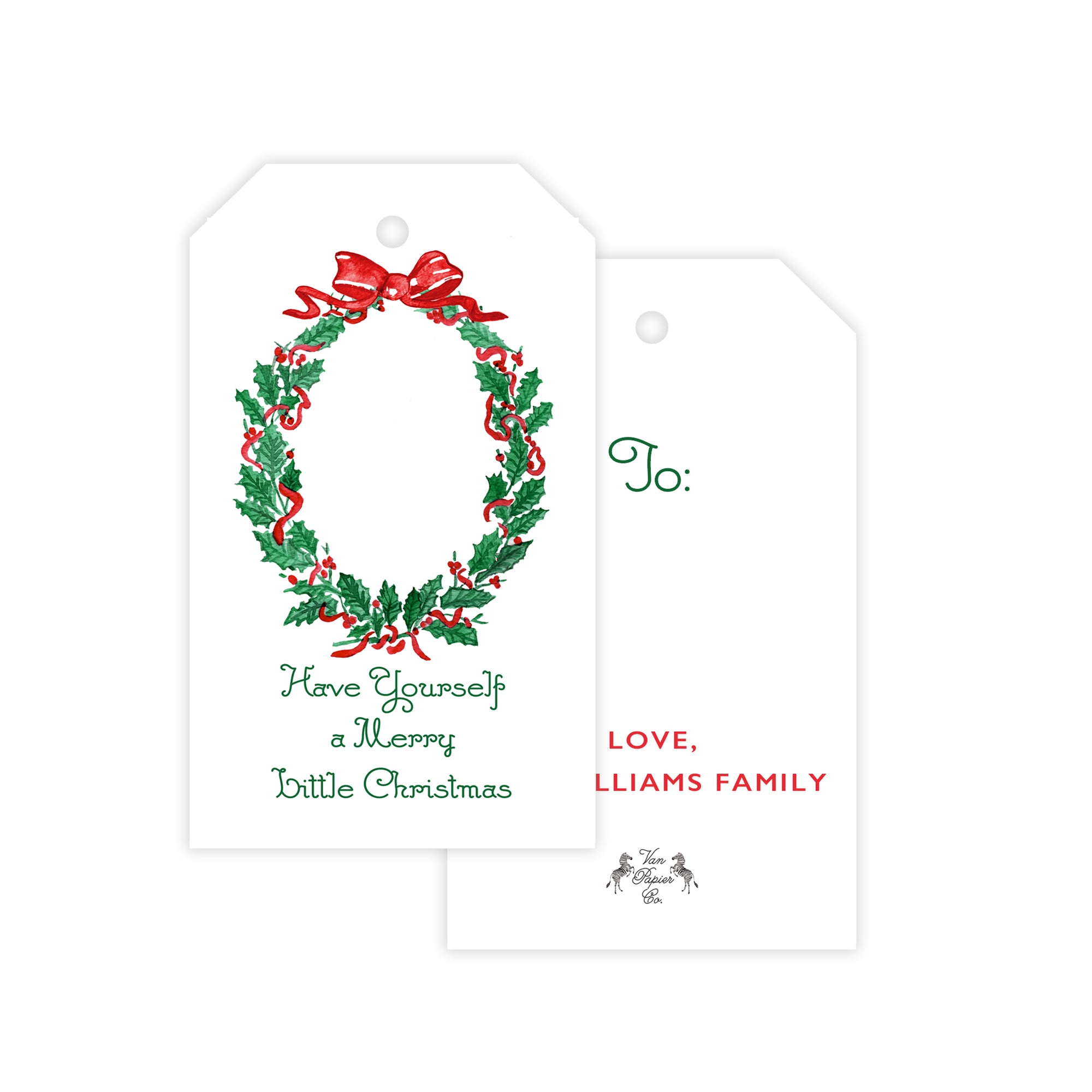 Merry Little Christmas Holiday Gift Tags