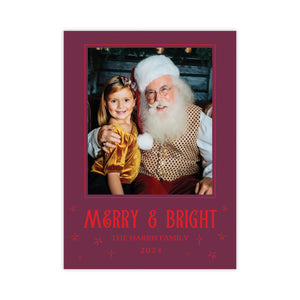 Stars Merry and Bright Christmas Card