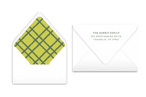 Chartreuse Merry Christmas Card