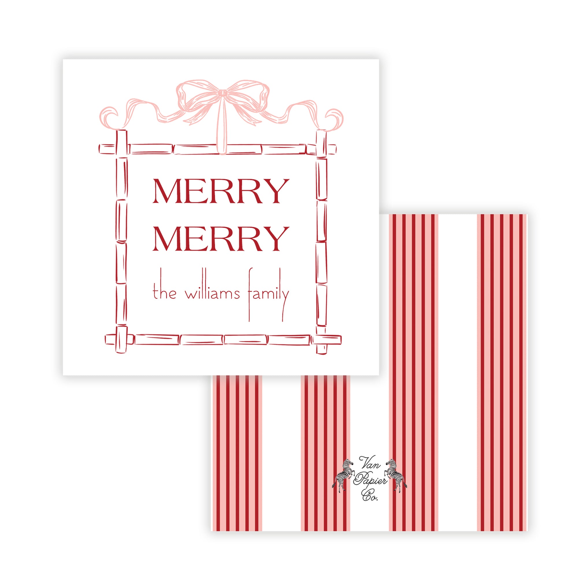 Bamboo & Bow Christmas Gift Tags
