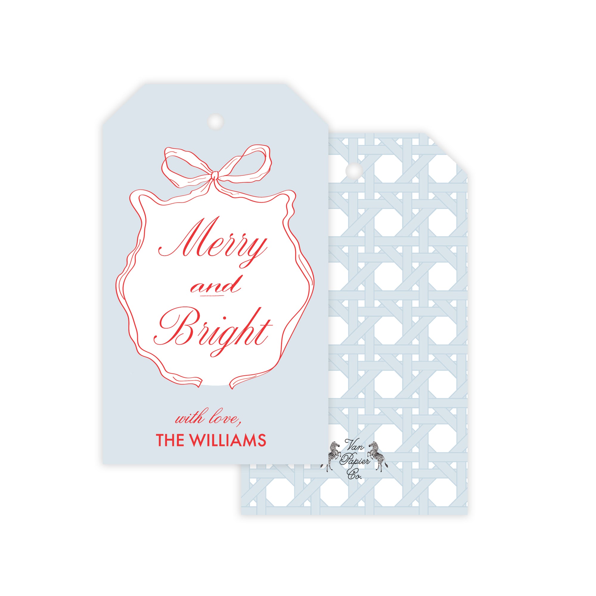 Merry and Bright Holiday Gift Tags