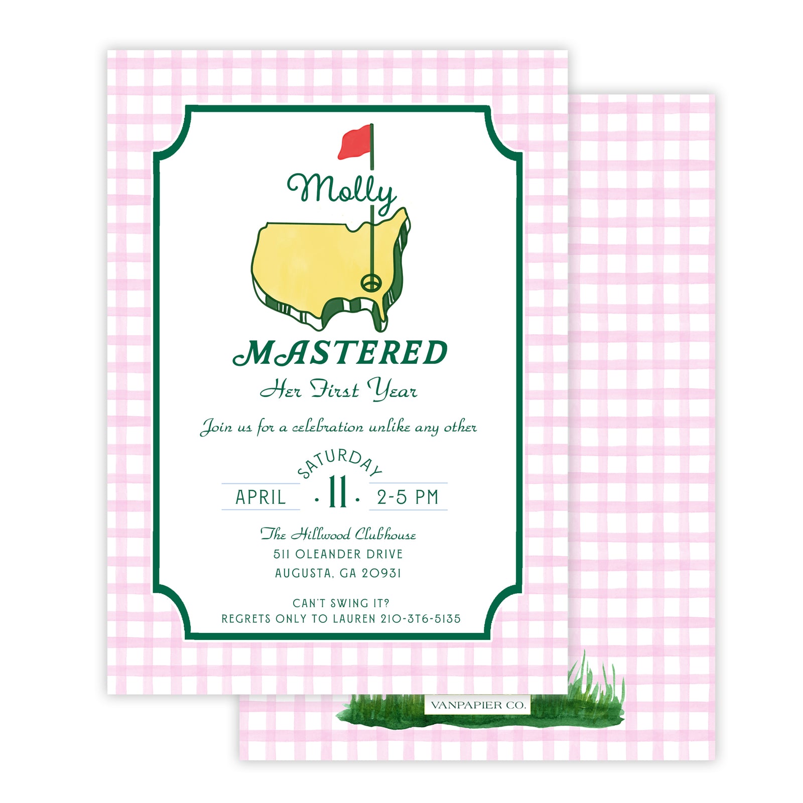 "Mastered" First Year Invitations