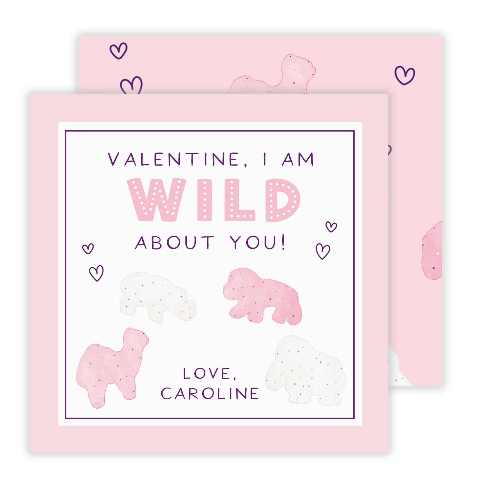 Wild About You Valentine Tags