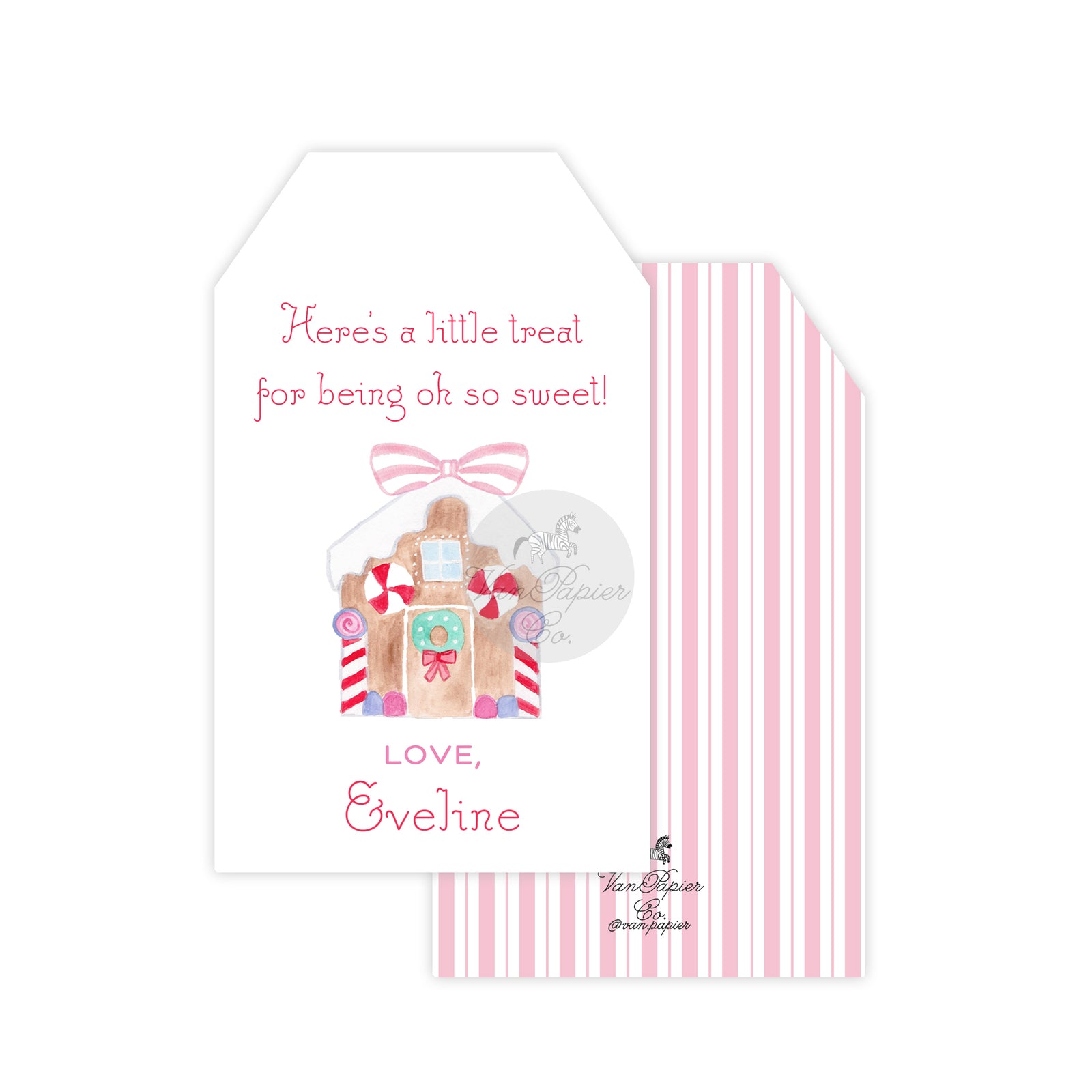 Gingerbread House Decorating Gift Tags