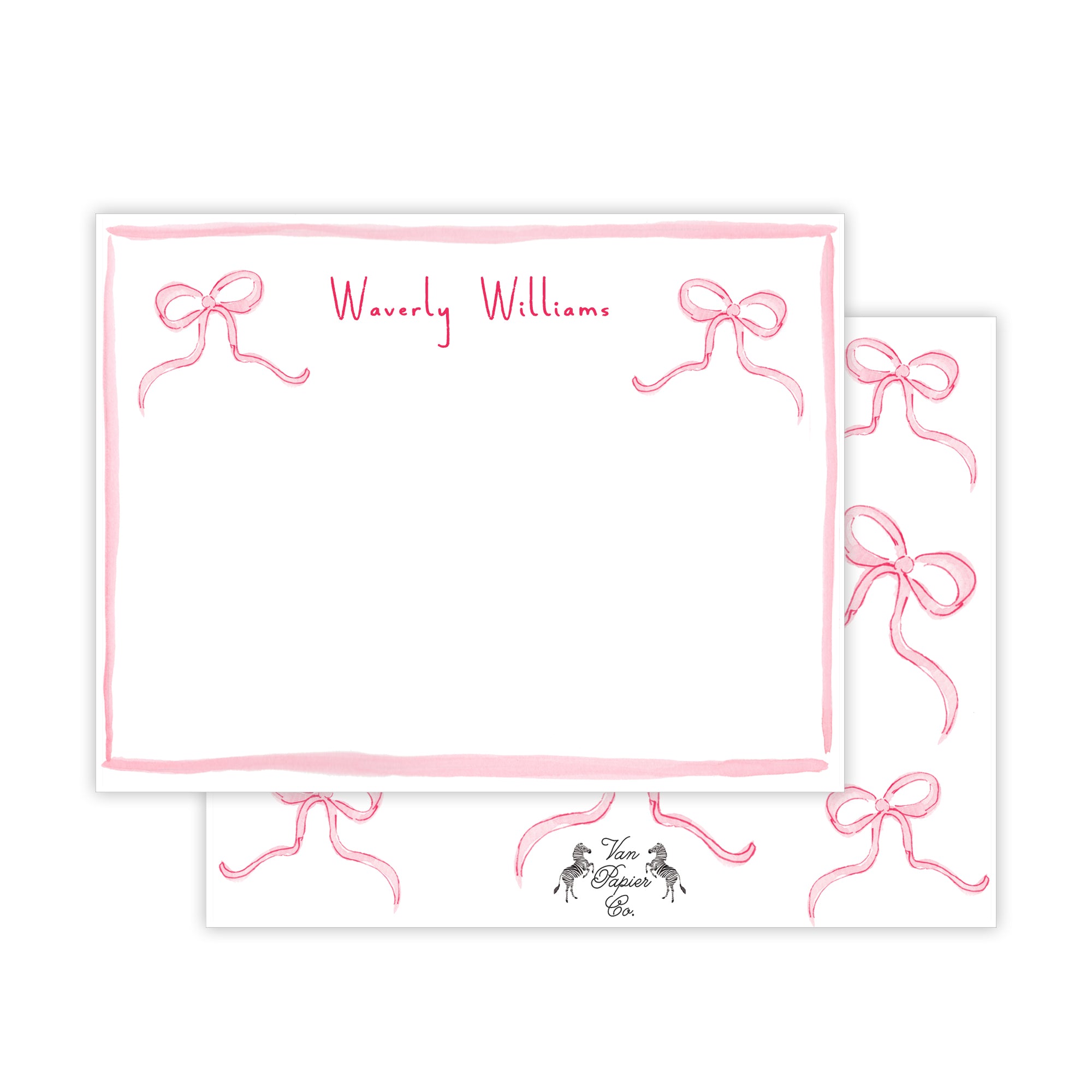 Whimsical Bow Stationery