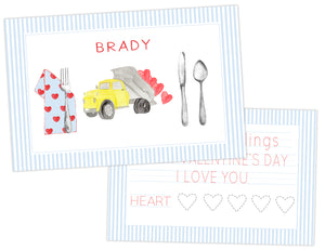 Valentine Placemat Blue