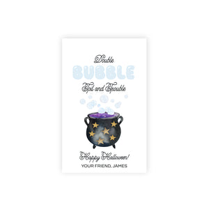 Double Bubble Toil and Trouble Halloween Tag
