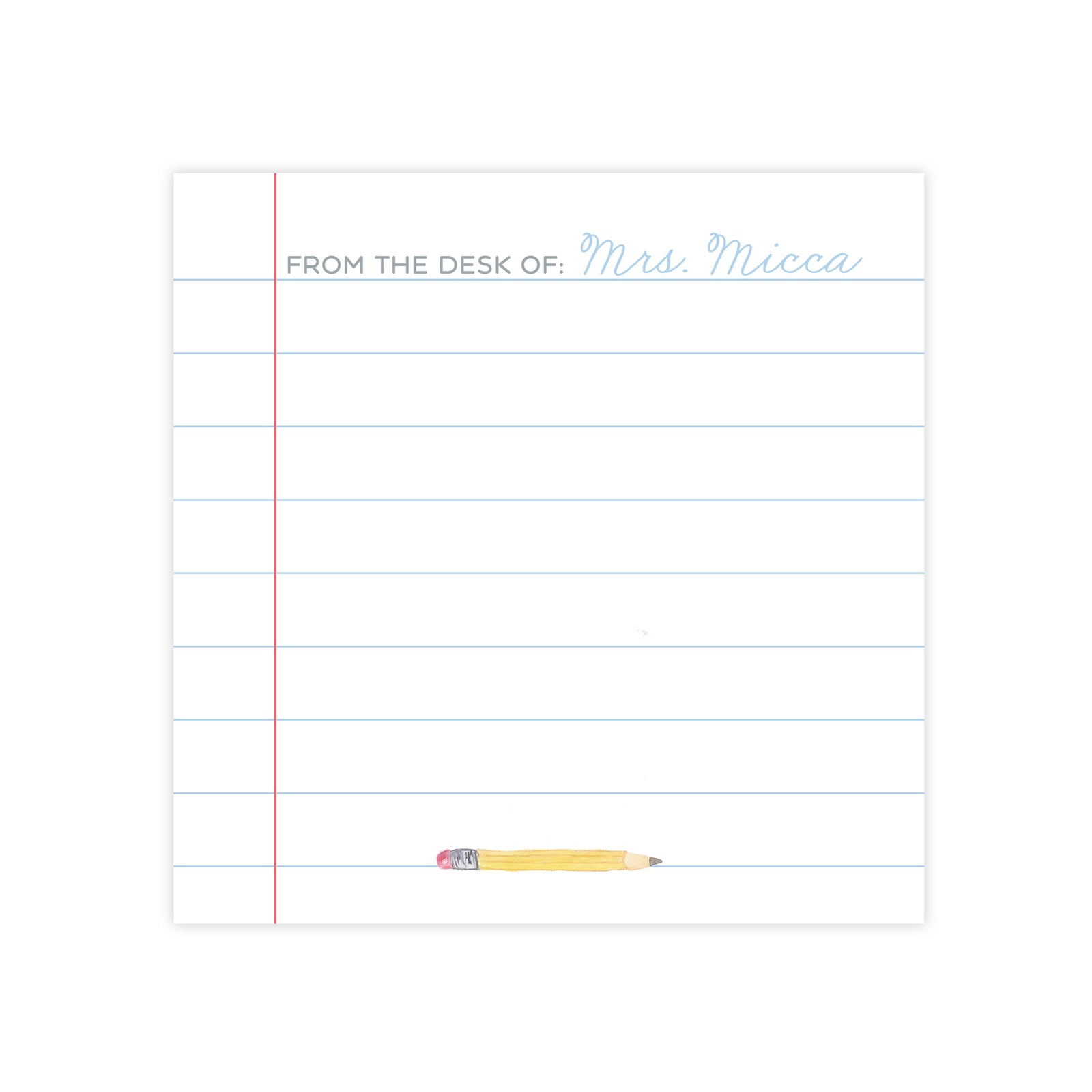 Custom Teacher Notepad