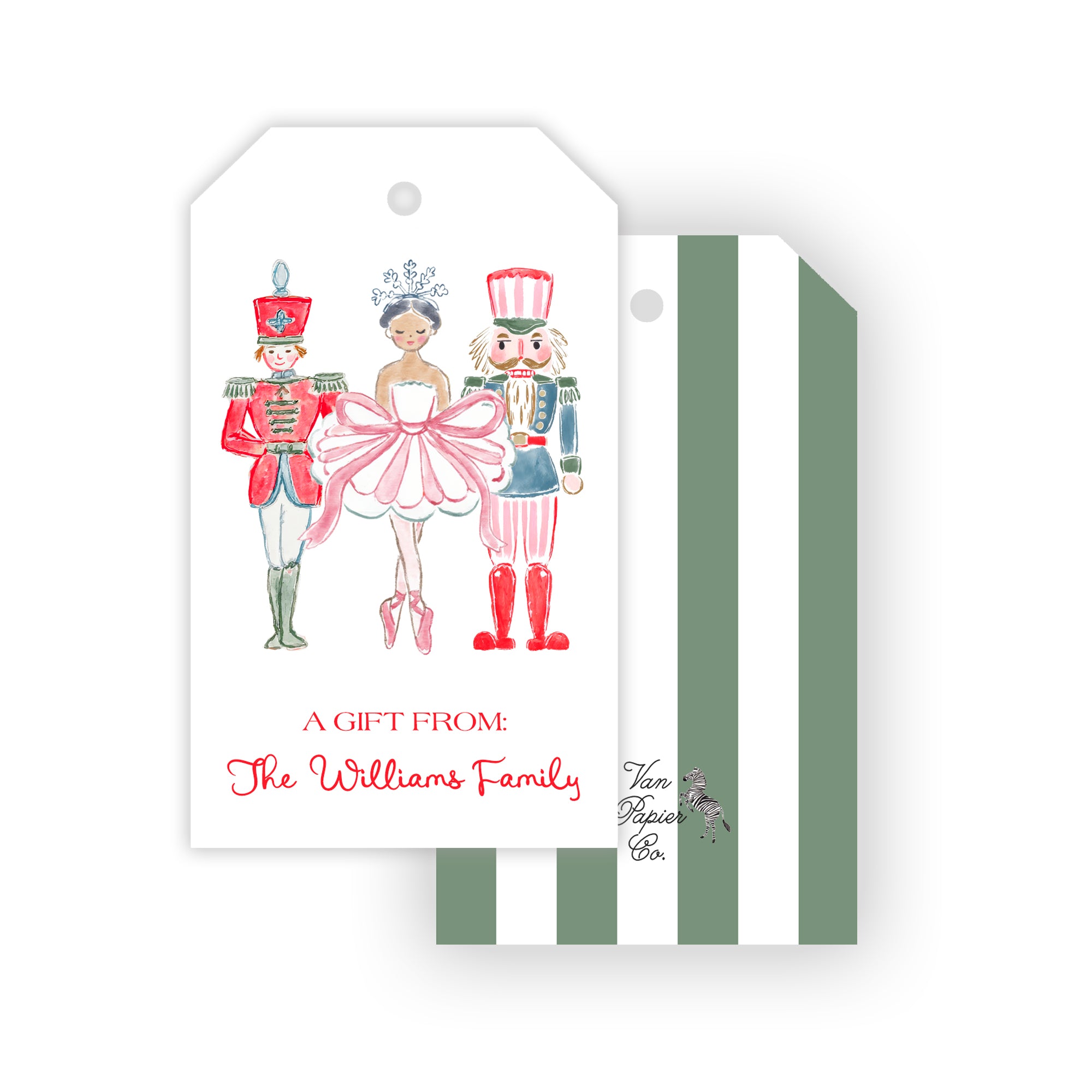 Nutcracker Christmas Gift Tags
