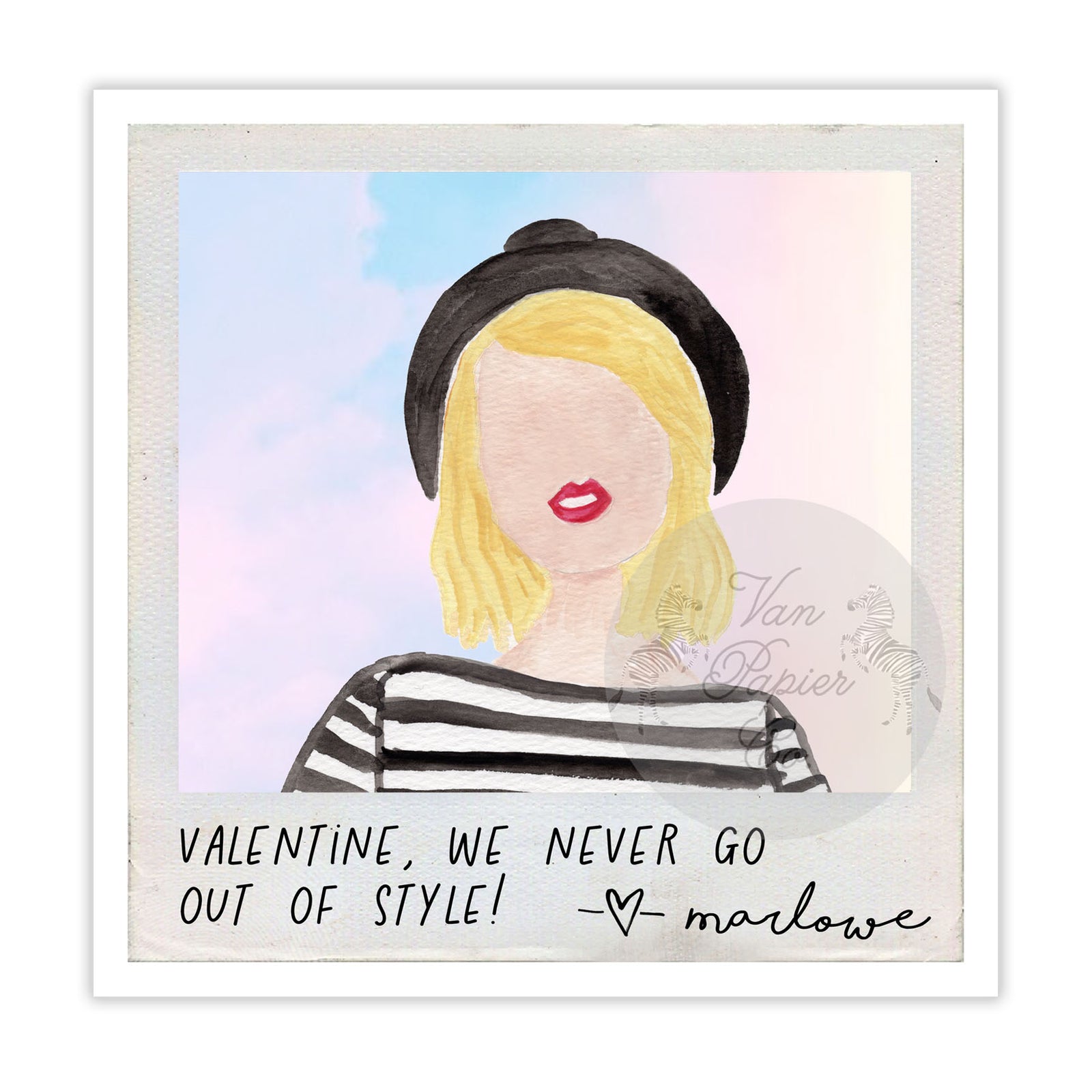 Watercolor Swiftie Valentines