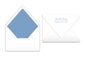 Peace on Earth Wavy Border Christmas Card