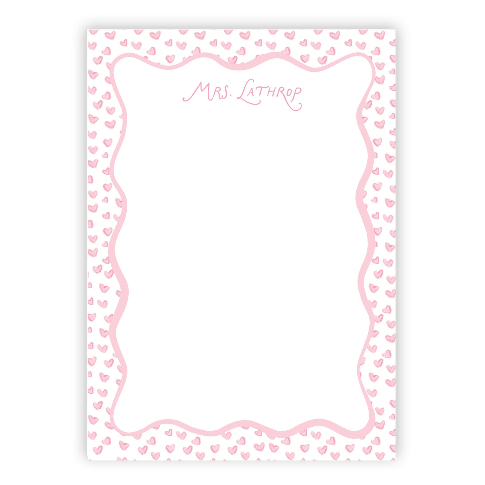 Hearts Notepad