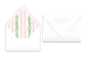 Pink Lace Christmas Card