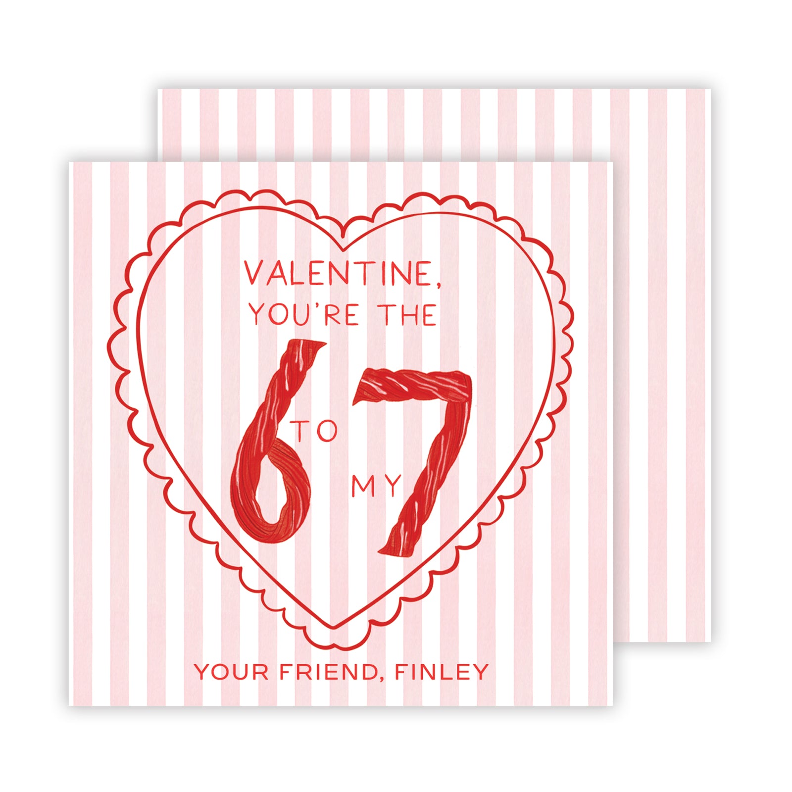 67 Licorice Valentine Tags