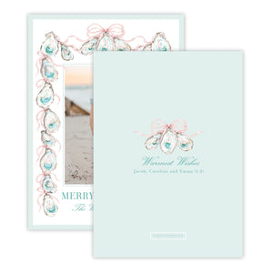 Oyster Garland Christmas Card
