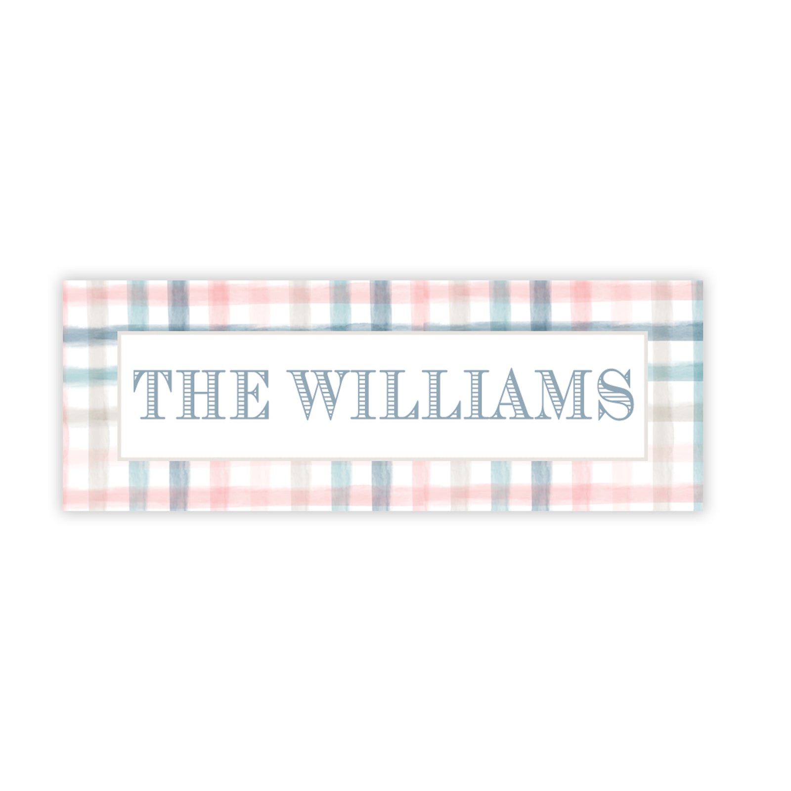 Pastel Plaid Labels