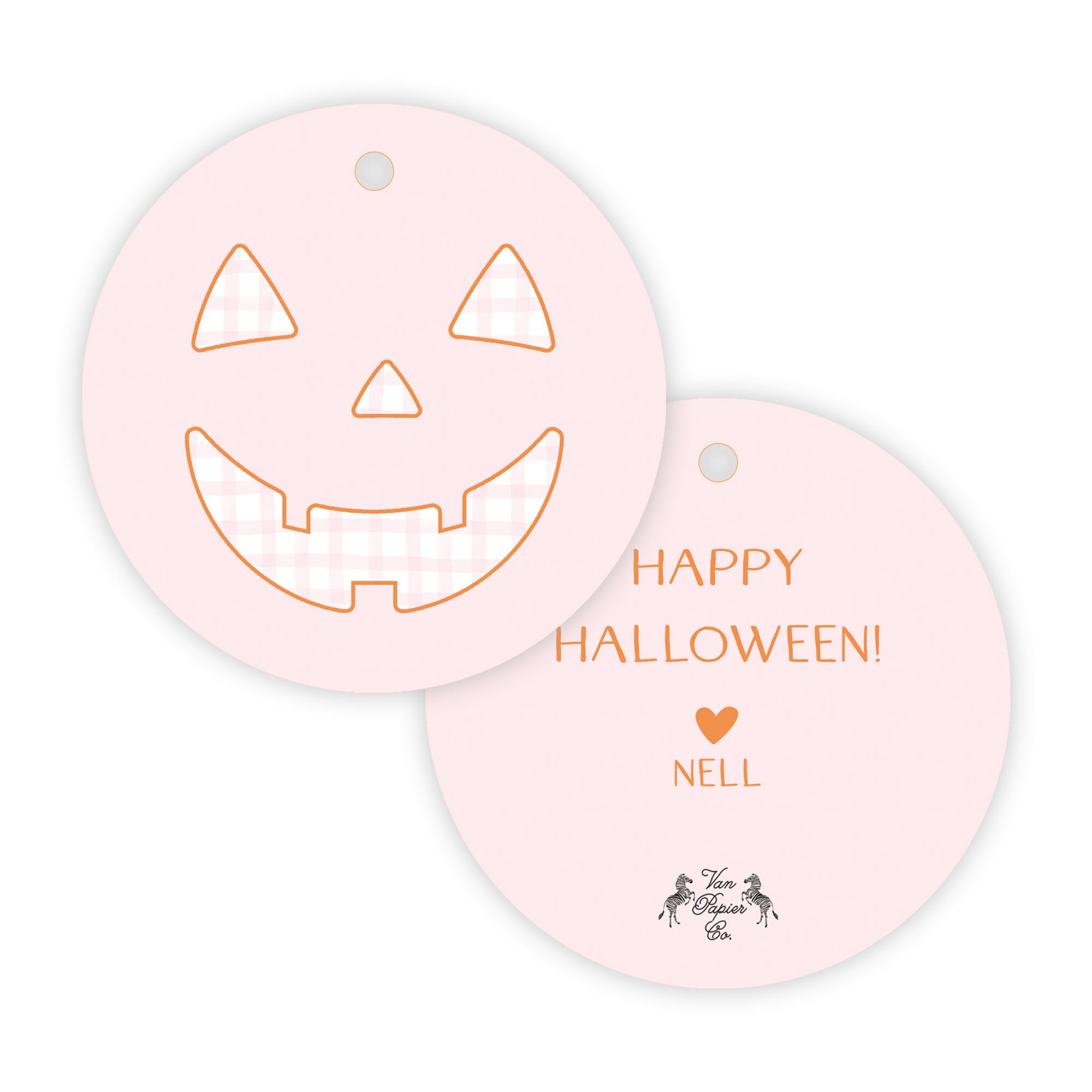 Jack-O-Lantern Halloween Tag