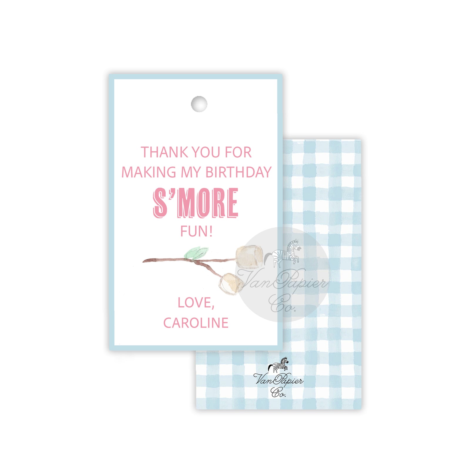 S'More Fun Party Favor Tags