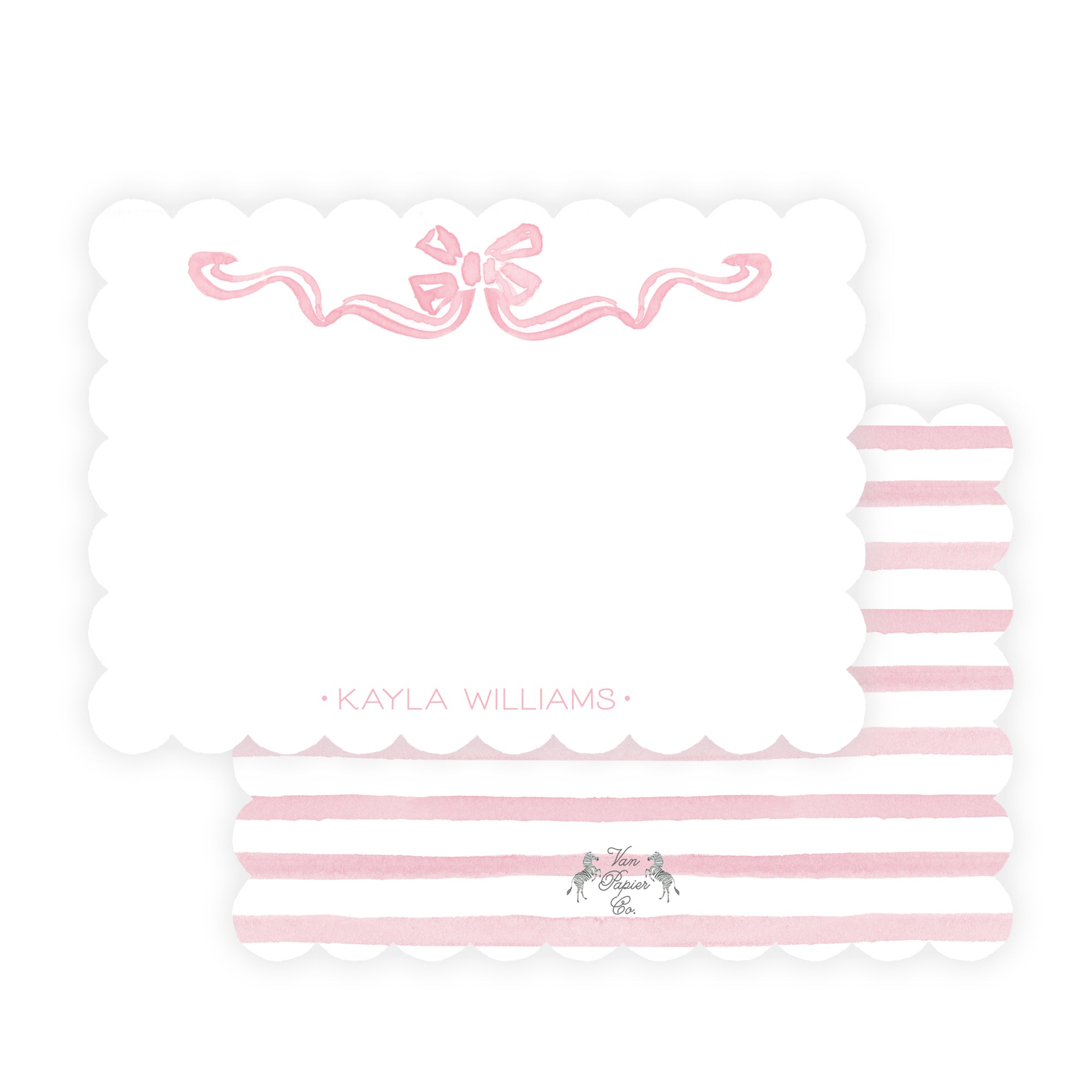 Scallop Bow Notecards