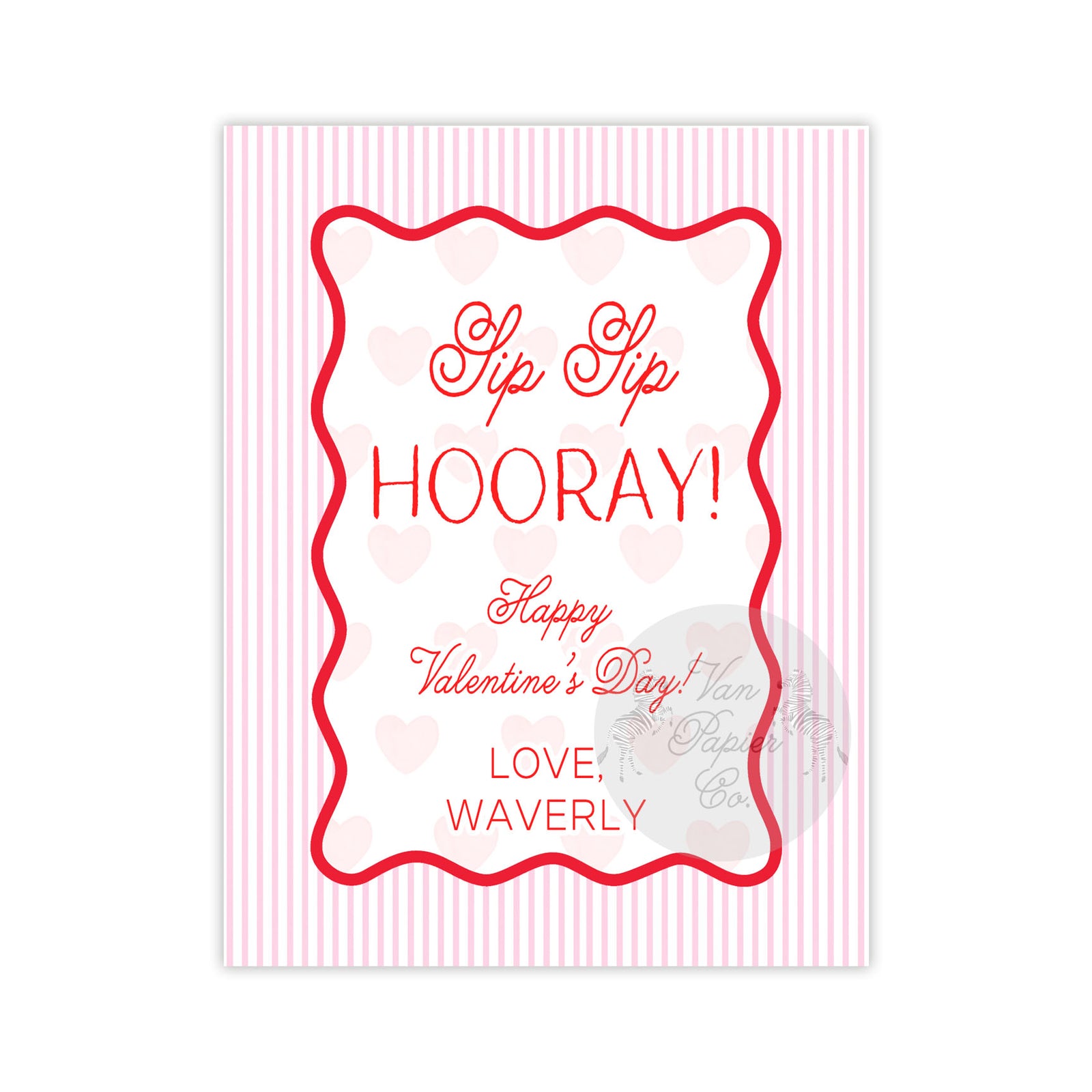 Sip Sip Hooray Valentine