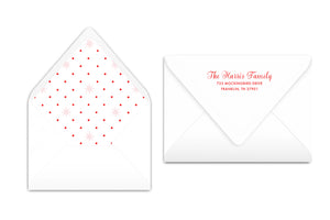 Pink Christmas Star Dot Card