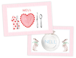 Valentine/ Easter Placemat Pink