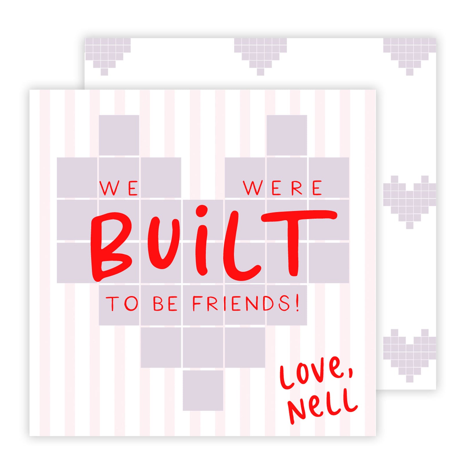 Built to Be Friends Valentine Tags