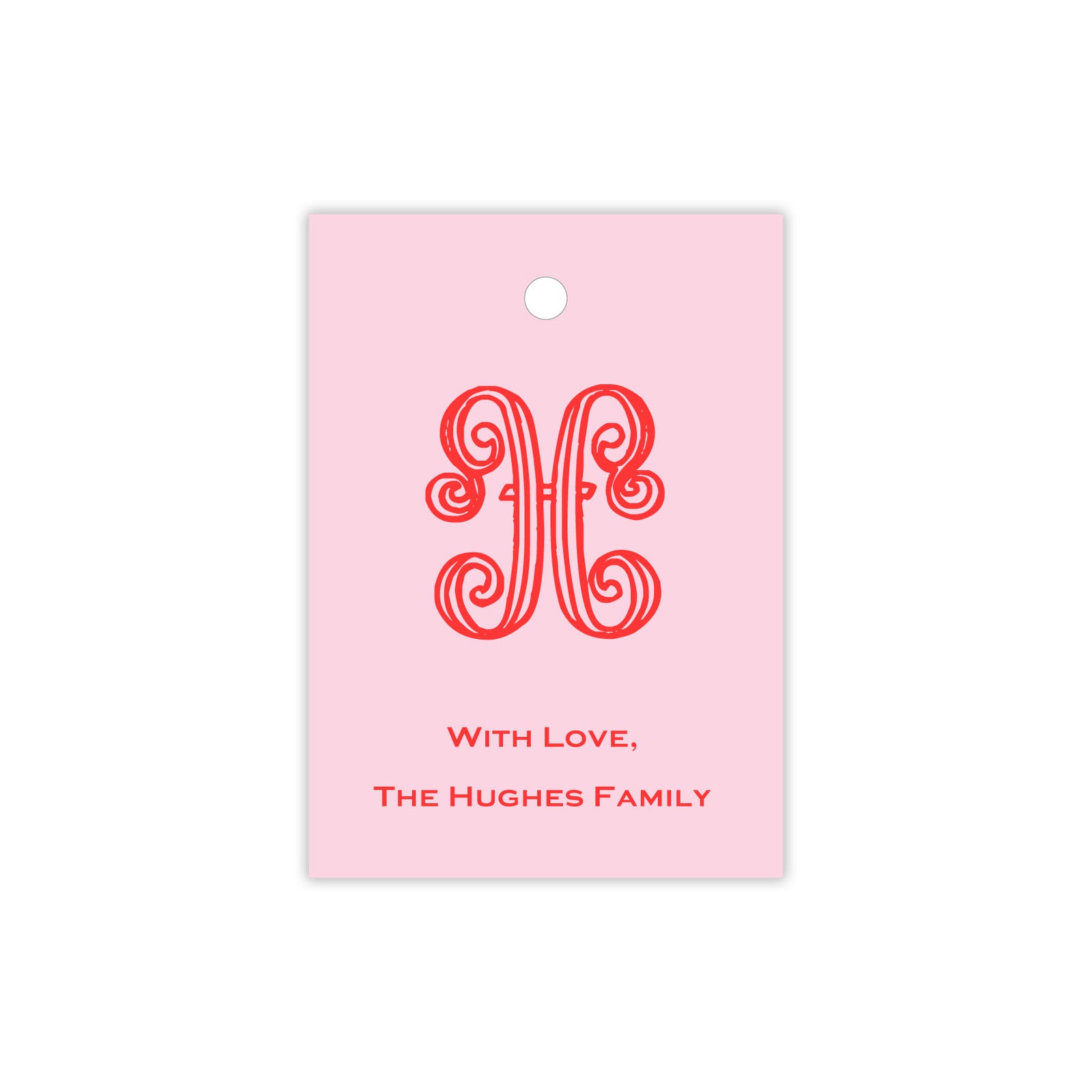 Curly Initial Gift Tags