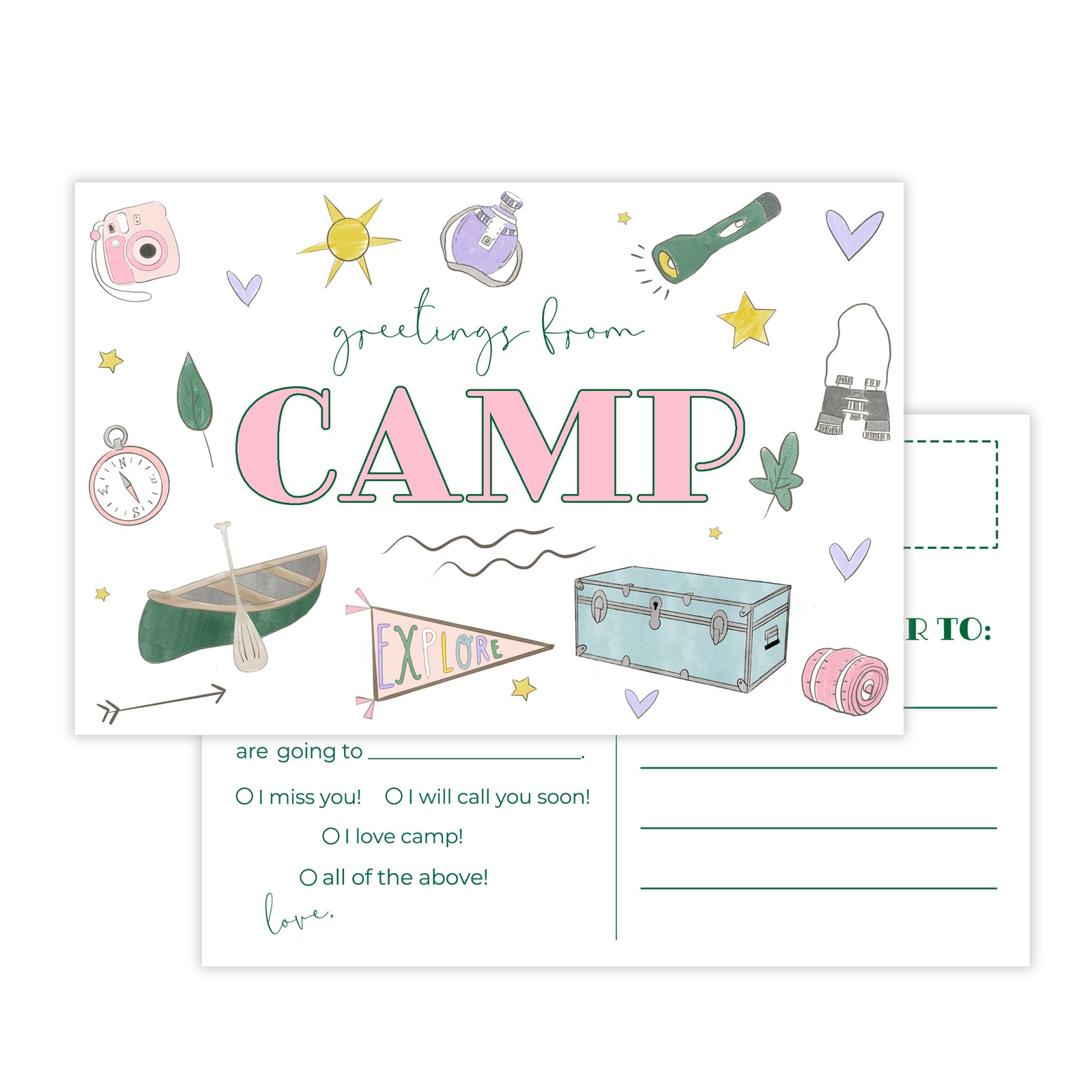 Girls Camp Post Cards