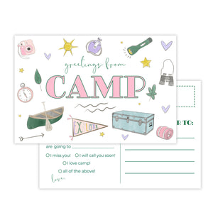 Girls Camp Post Cards