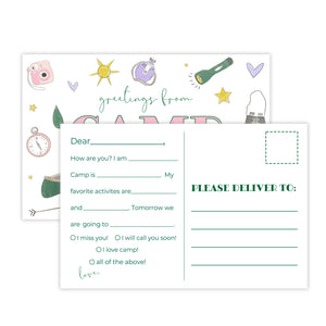 Girls Camp Post Cards