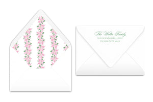 Pink Poinsettia  Christmas Card