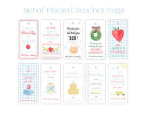 Set of Teacher Gift Tags