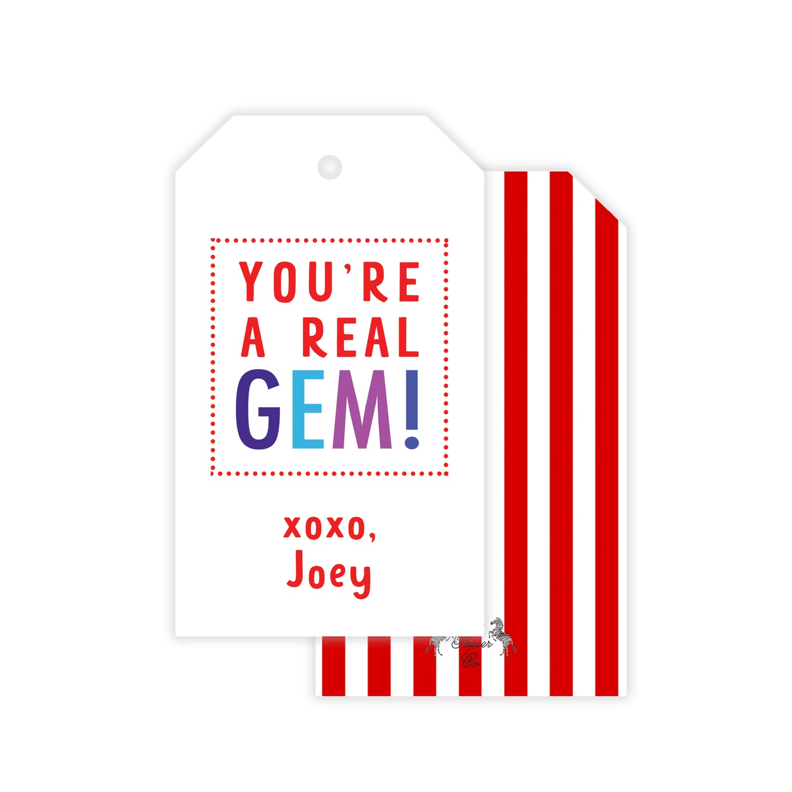 You're A Gem Valentine Tags
