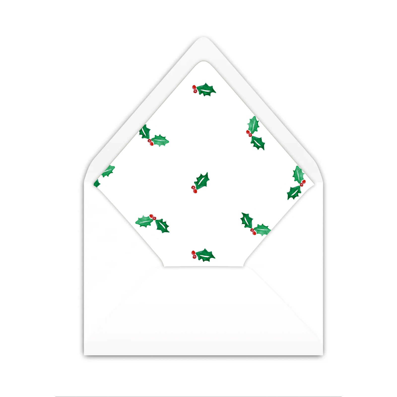 Classic Christmas Wreath & Holly Card