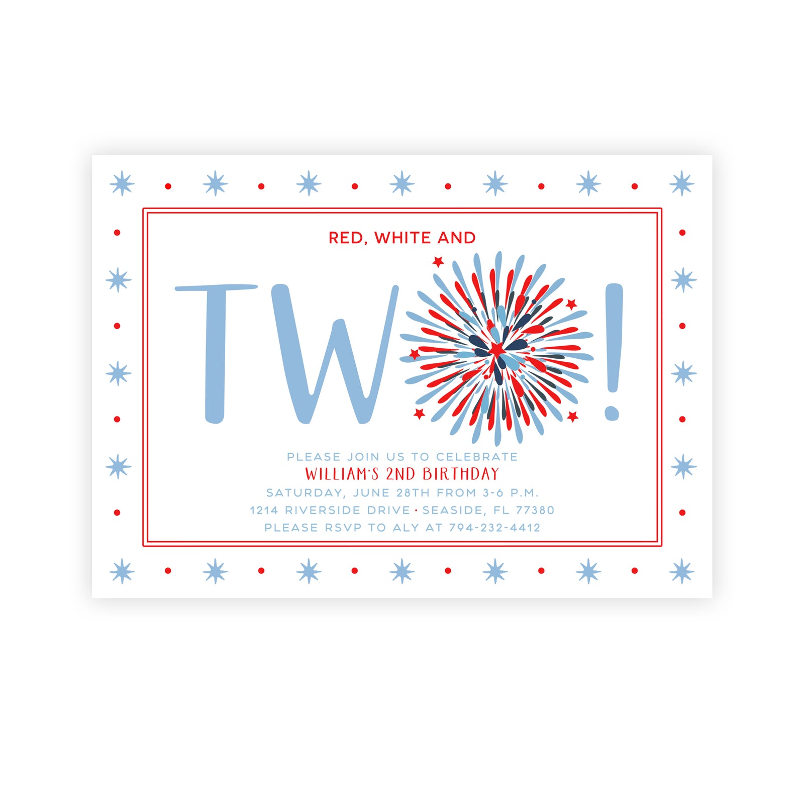 Americana Birthday Invitation