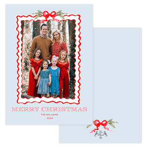 Ribbons and Bows Christmas Card