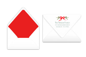 Ribbons and Bows Christmas Card